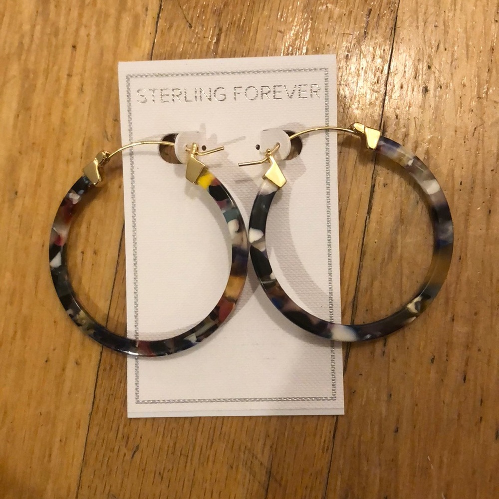 Multi Color Tortoise Hoops